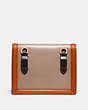 COACH®,HUTTON BELT BAG IN COLORBLOCK,Leather,Brass/Taupe Ginger Multi,Back View