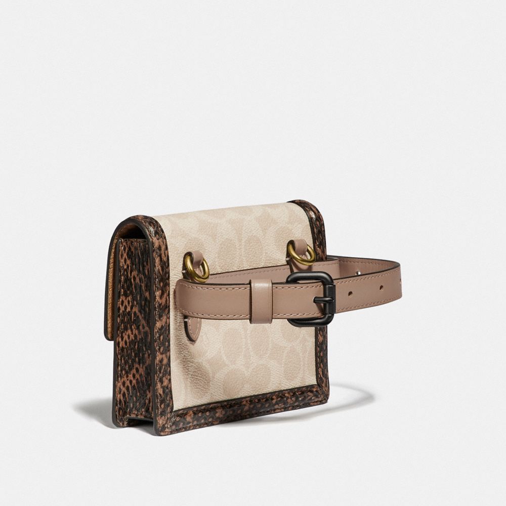 Coach convertible belt sales bag in signature canvas