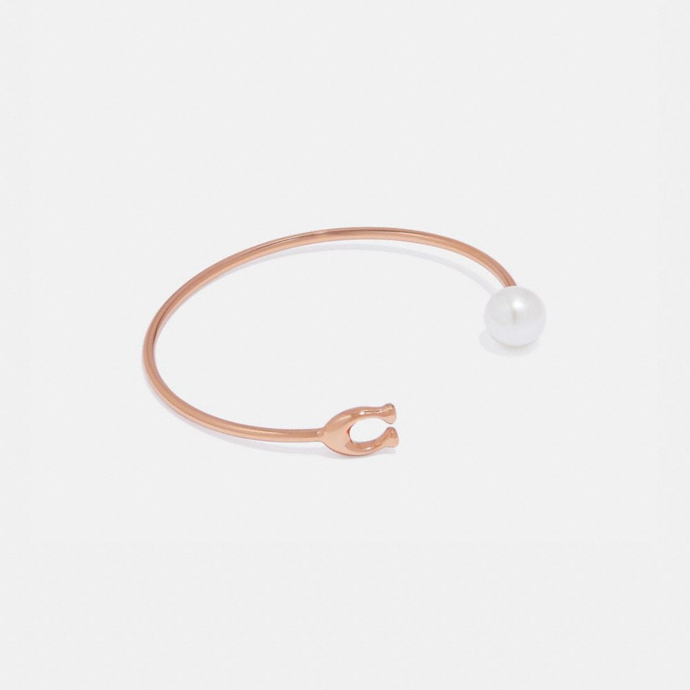 Sculpted Signature Pearl Bangle