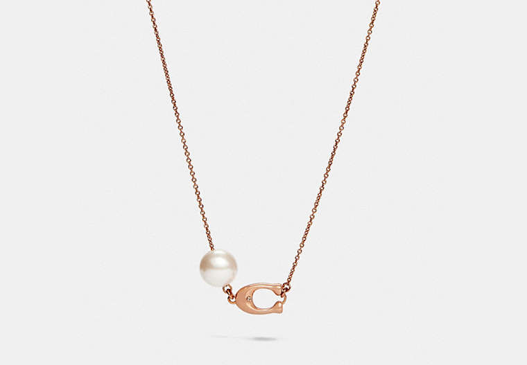 Sculpted Signature Pearl Necklace