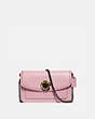 COACH®,PARKER CROSSBODY,Leather,Mini,Pewter/Aurora,Front View