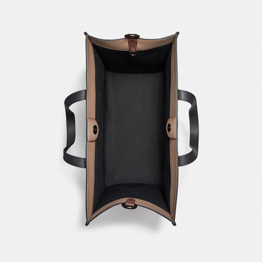 COACH®,Field Tote Bag 40 In Colorblock,,Inside View,Top View