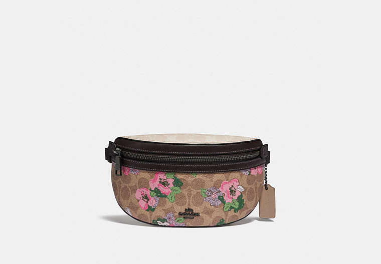 Bethany Belt Bag In Signature Canvas With Blossom Print