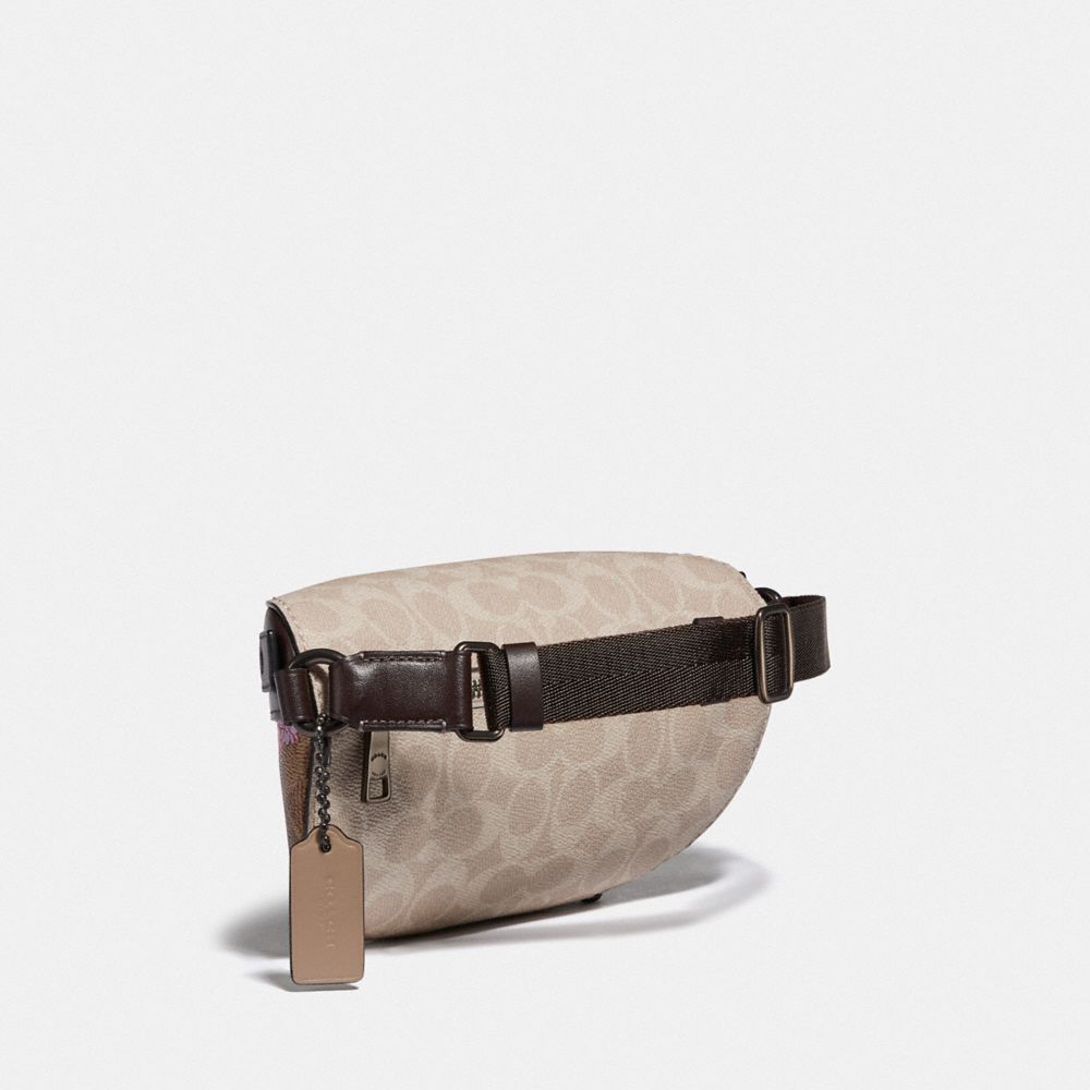 COACH Coated Canvas Signature Bethany Belt Bag in Brown