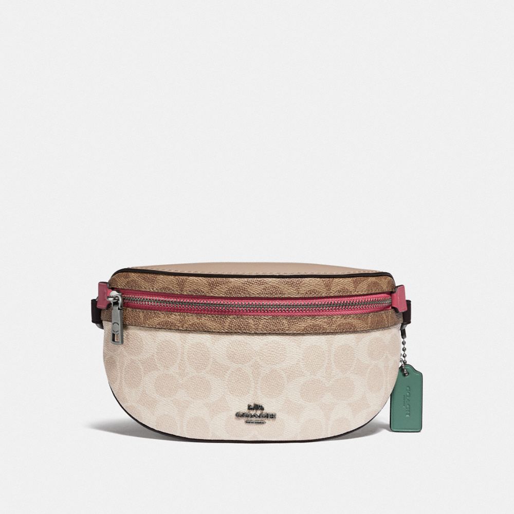 Bethany logo leather belt bag, Coach