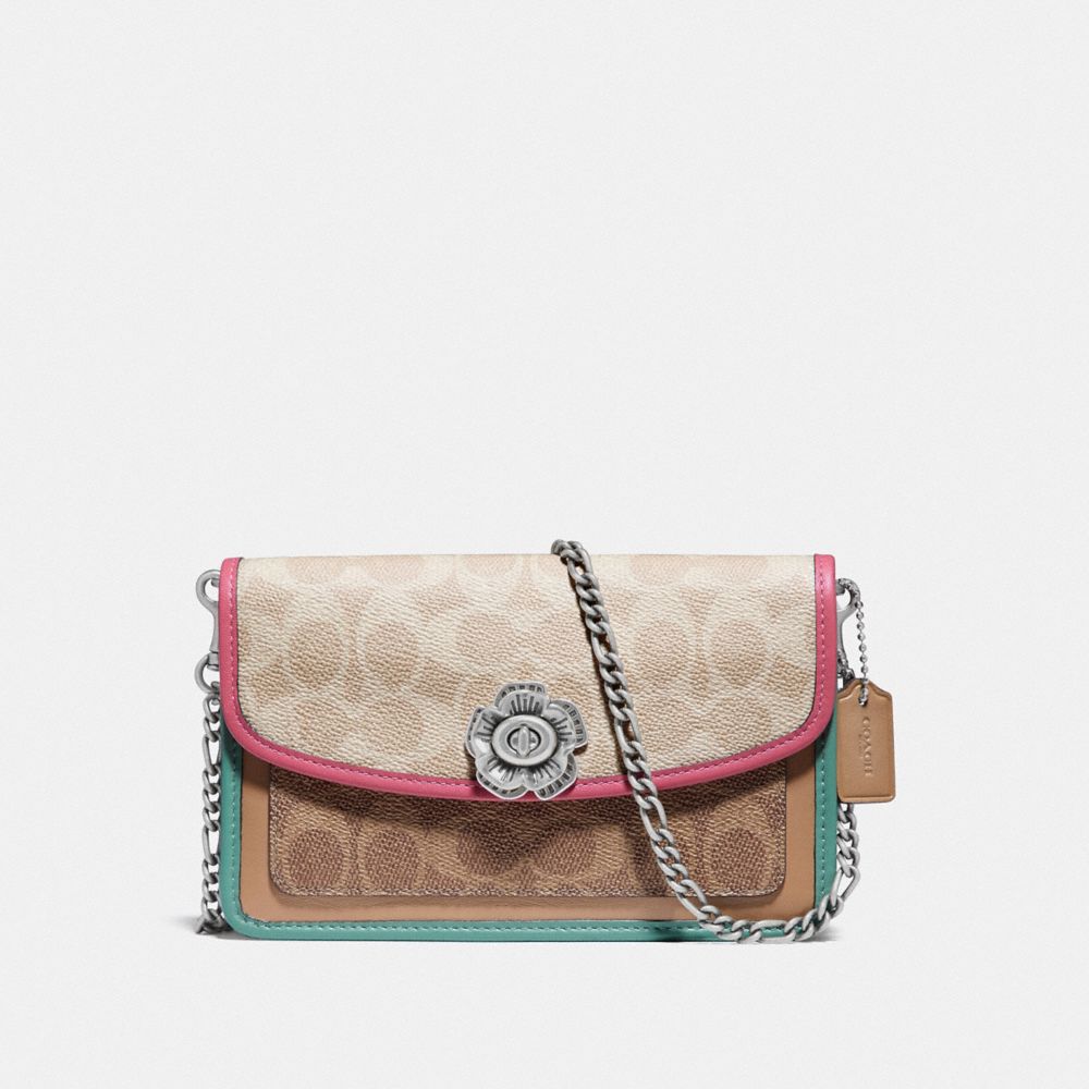 COACH GB Parker Crossbody In Blocked Signature Canvas