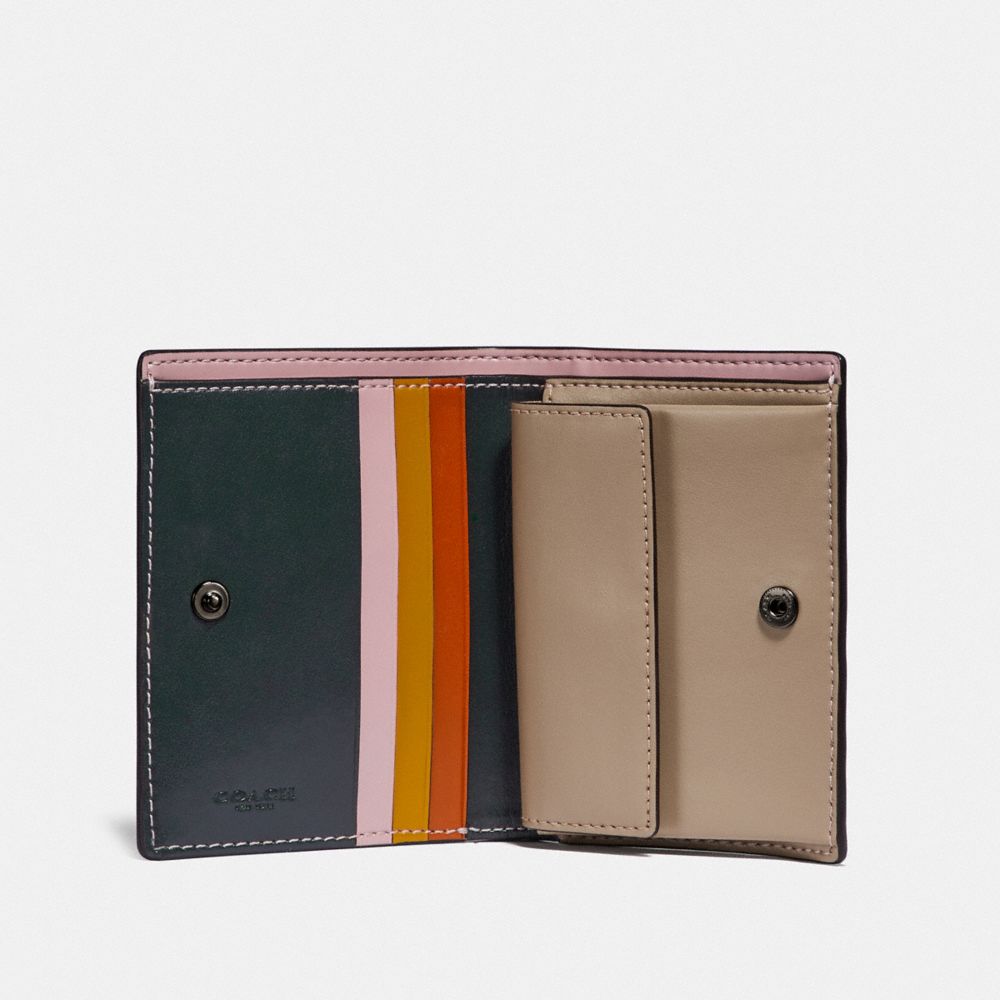 COACH® | Small Snap Wallet With Colorblock Interior