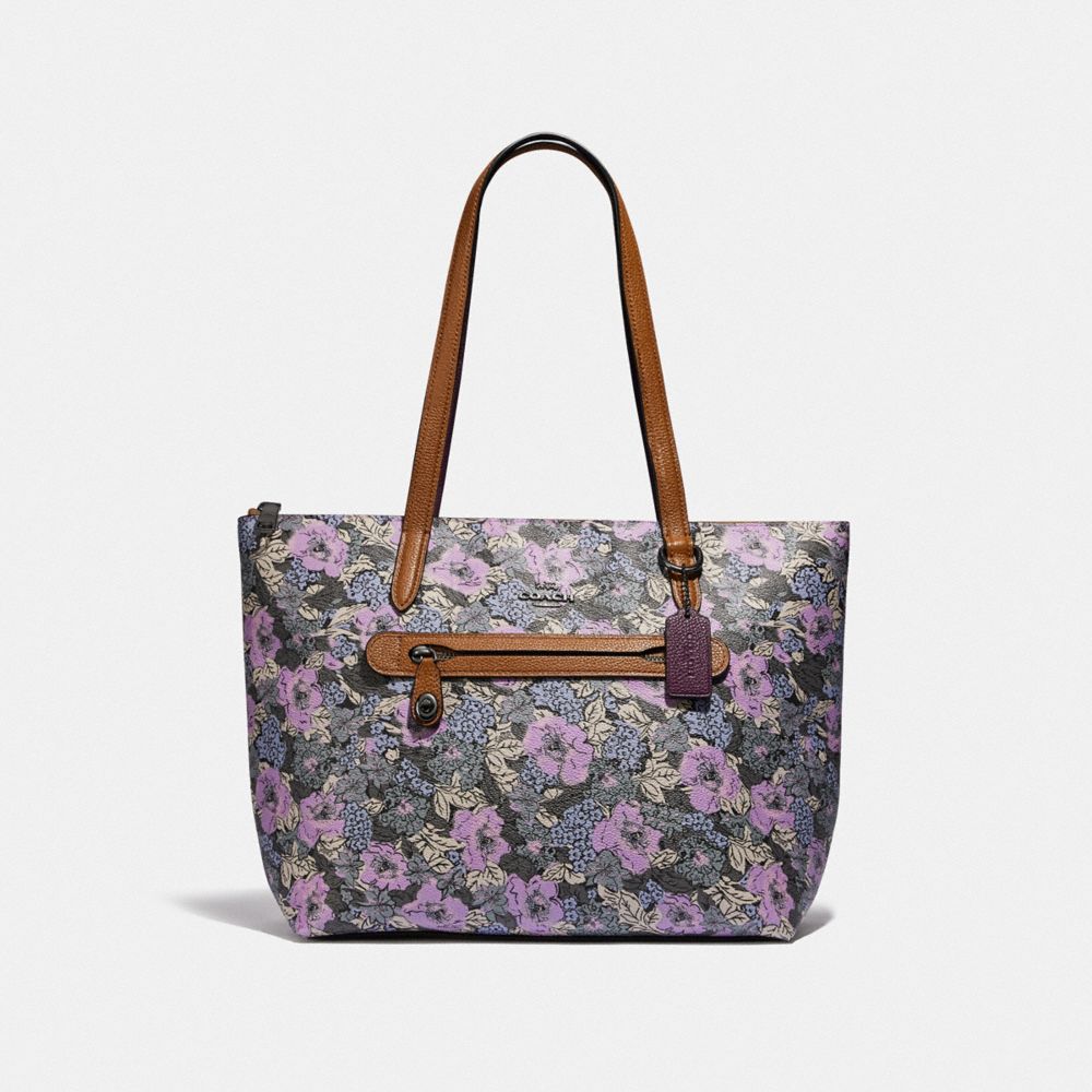 Longchamp Floral Coated Canvas Tote - White Totes, Handbags - WL868693