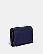 COACH®,TABBY CHAIN CLUTCH WITH PLEATING,Smooth Leather,Mini,Pewter/Cadet/Black,Angle View