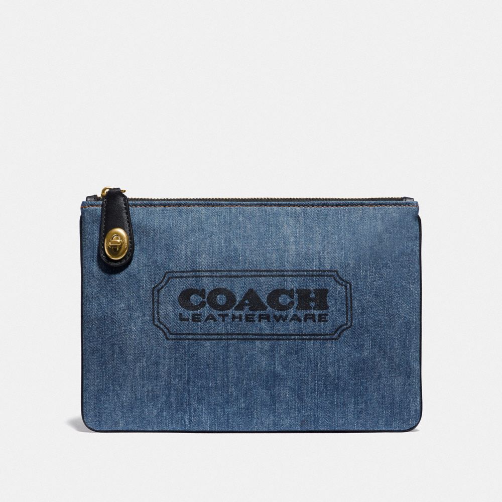 COACH Turnlock Pouch 26 With Coach Badge