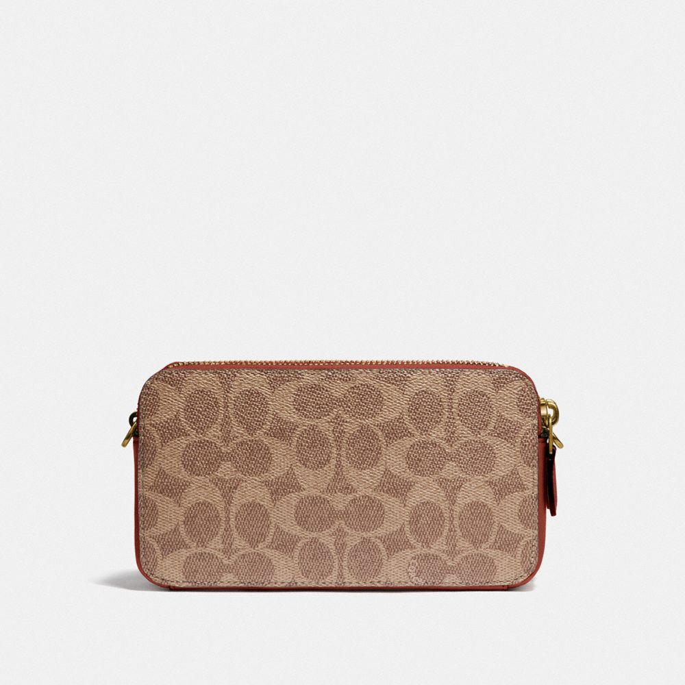 COACH®,Kira Crossbody Bag In Colorblock Signature Canvas,,Back View