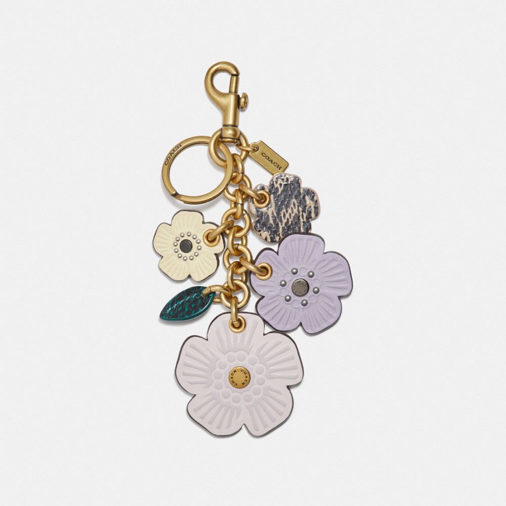 My Favorite COACH Flower Tea Rose Bag Charm / Keychain 