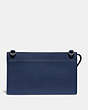 COACH®,RIVINGTON CONVERTIBLE POUCH IN COLORBLOCK,Leather,Mini,Deep Sky/True Navy,Back View