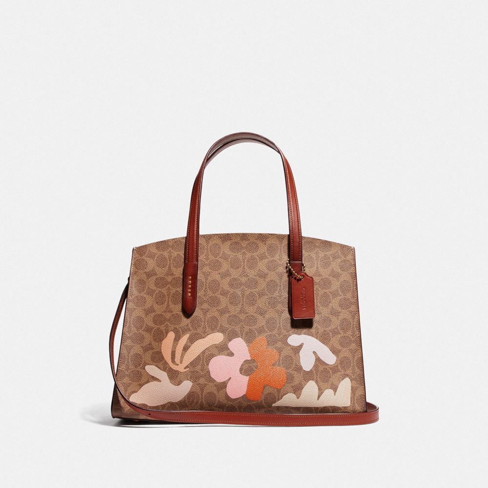 Coach charlie signature store canvas carryall tote