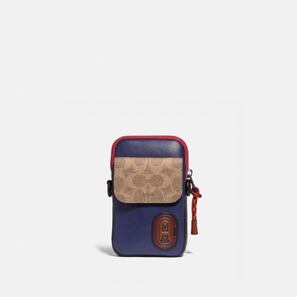 Pacer crossbody in signature online canvas with coach patch