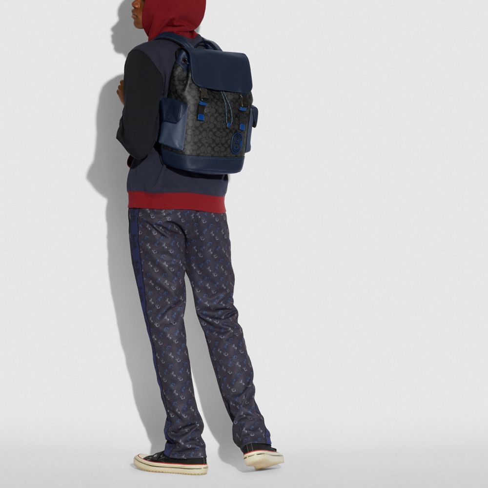 Rivington Backpack In Signature Canvas With Coach Patch