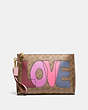 Charlie Pouch In Signature Canvas With Love Print
