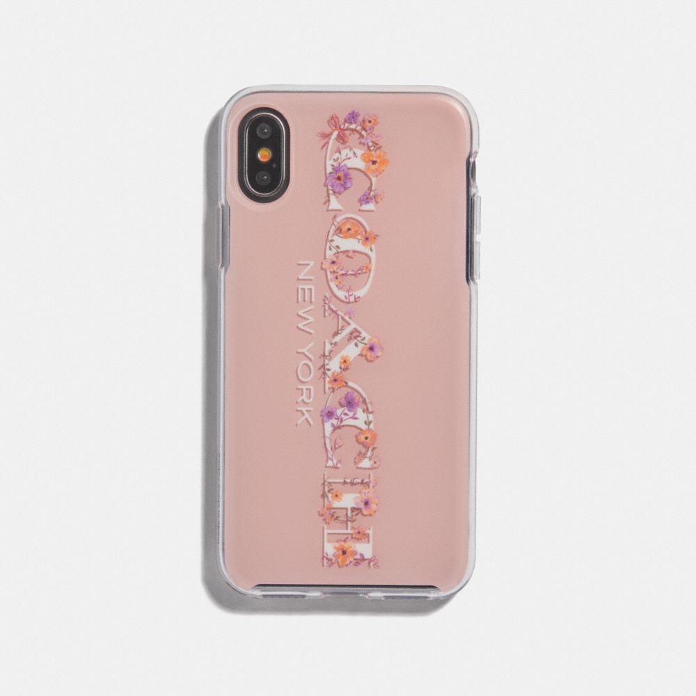 公式】COACH – コーチ | iPhone X/XS ケース ウィズ フローラル コーチ