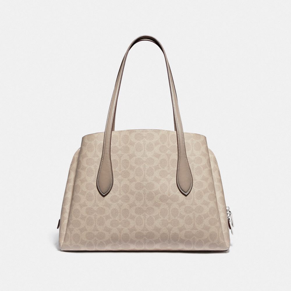 COACH®,Lora Carryall In Signature Canvas,,Back View