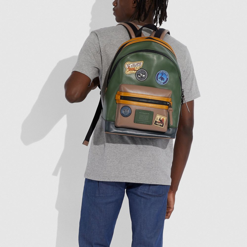 Academy Backpack With Mythical Monsters Patches