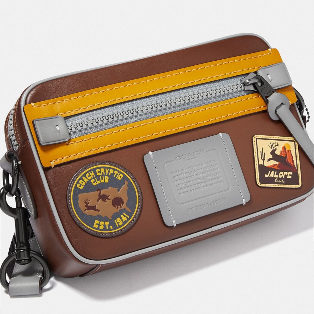 Camera Bag With Mythical Monsters Patches