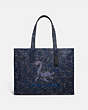COACH®,TOTE 42 WITH MYTHICAL MONSTER CHAMP,canvas,Lake Champlain Monster,Front View