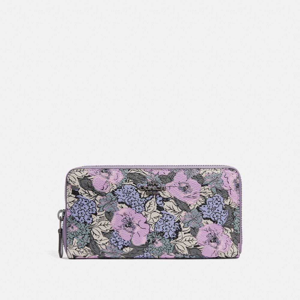 COACH®  Accordion Zip Wallet With Antique Floral Print