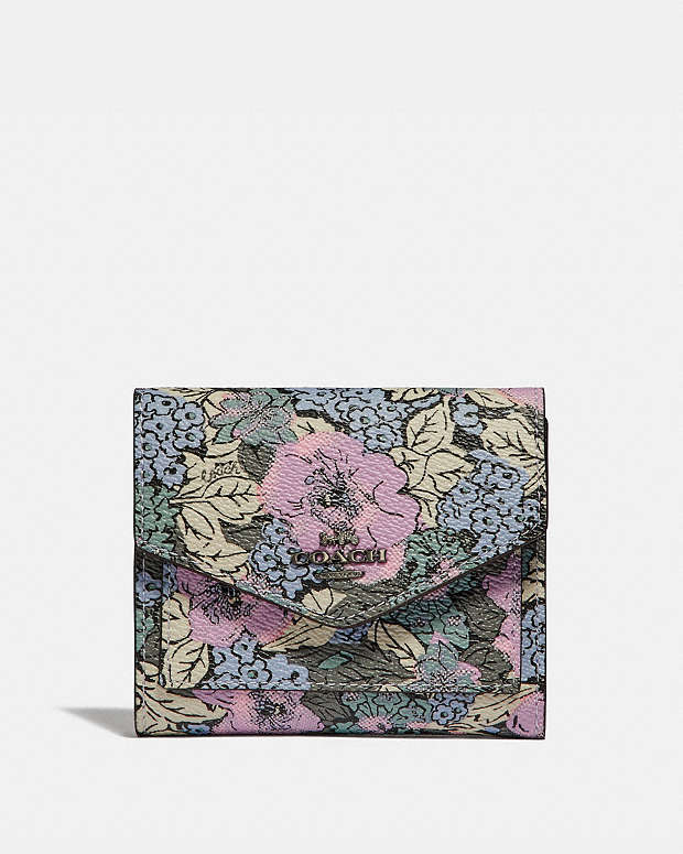Small Wallet With Heritage Floral Print | COACH®