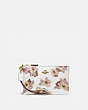 Small Wristlet With Floral Bouquet Print