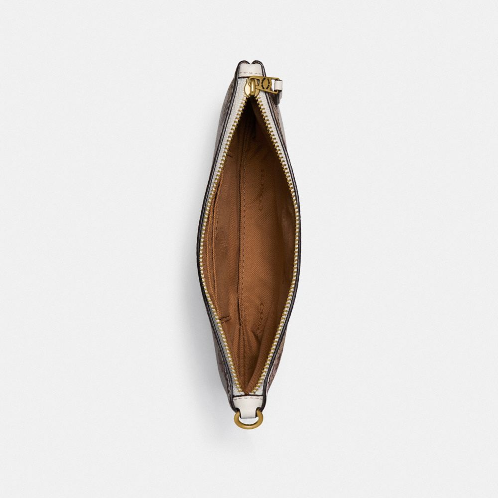 Small Wristlet With Floral Bouquet Print