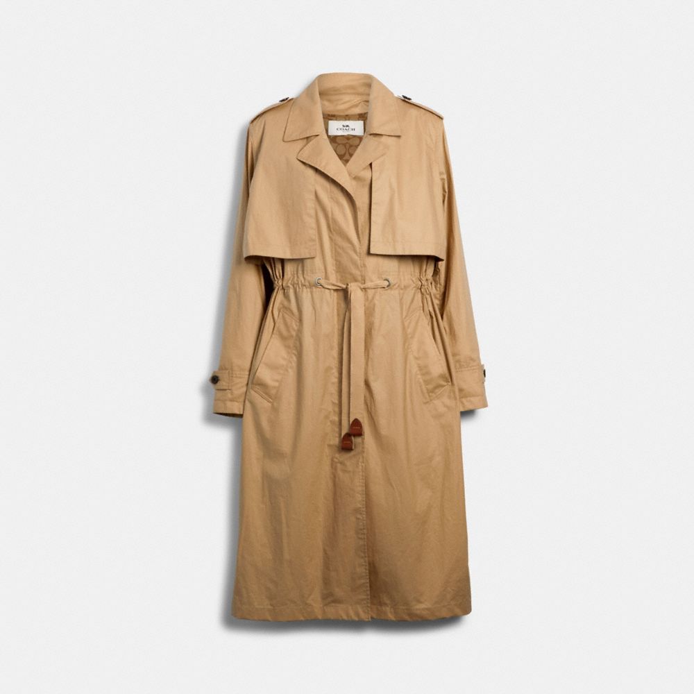 Coach raincoat with signature lining online