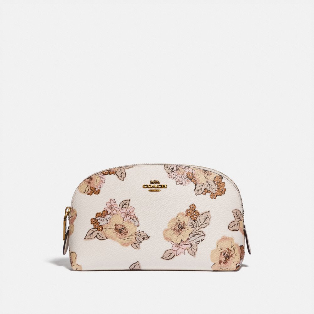 Coach floral cosmetic bag sale