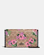 Callie Foldover Chain Clutch In Signature Canvas With Blossom Print