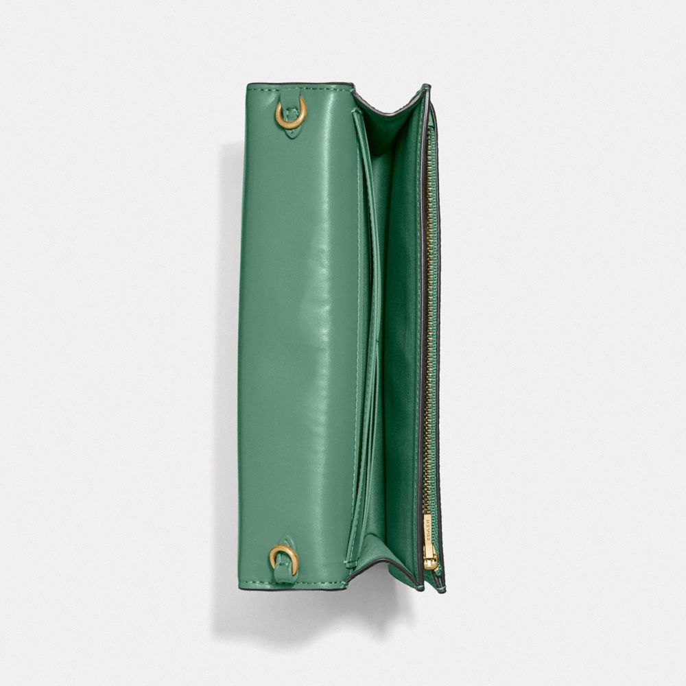 COACH®,Hayden Foldover Crossbody Clutch Bag,,Inside View,Top View