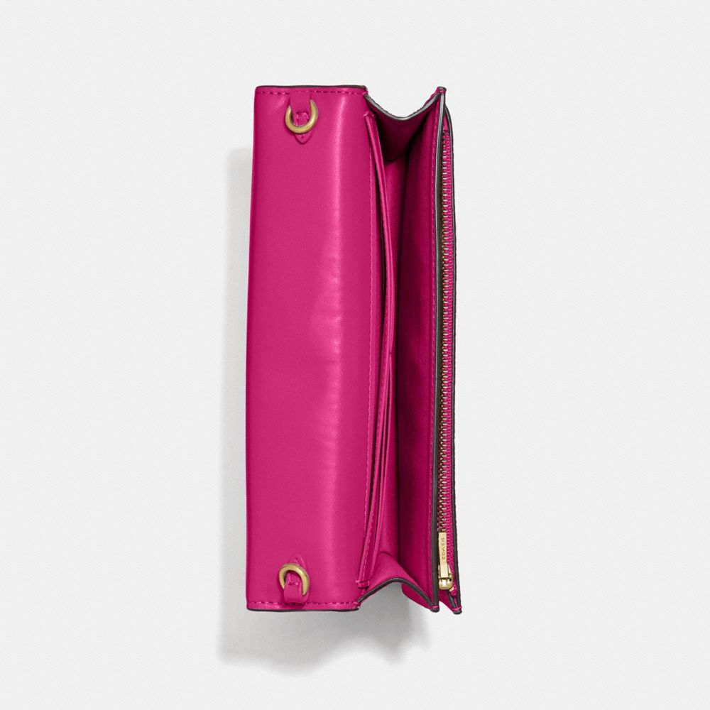 COACH®,Hayden Foldover Crossbody Clutch Bag,,Inside View,Top View