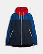 COACH®,WINDBREAKER,n/a,Sapphire Spring Navy,Front View