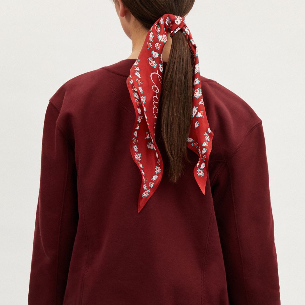 COACH®,エッセンシャル ティー ローズ シルク ダイヤモンド スカーフ,スカーフ&マフラー,