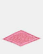 COACH®,TEA ROSE PRINT SILK DIAMOND SCARF,Silk,Pink Lemonade,Front View