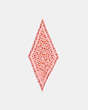COACH®,TEA ROSE PRINT SILK DIAMOND SCARF,Silk,Bubblegum,Front View