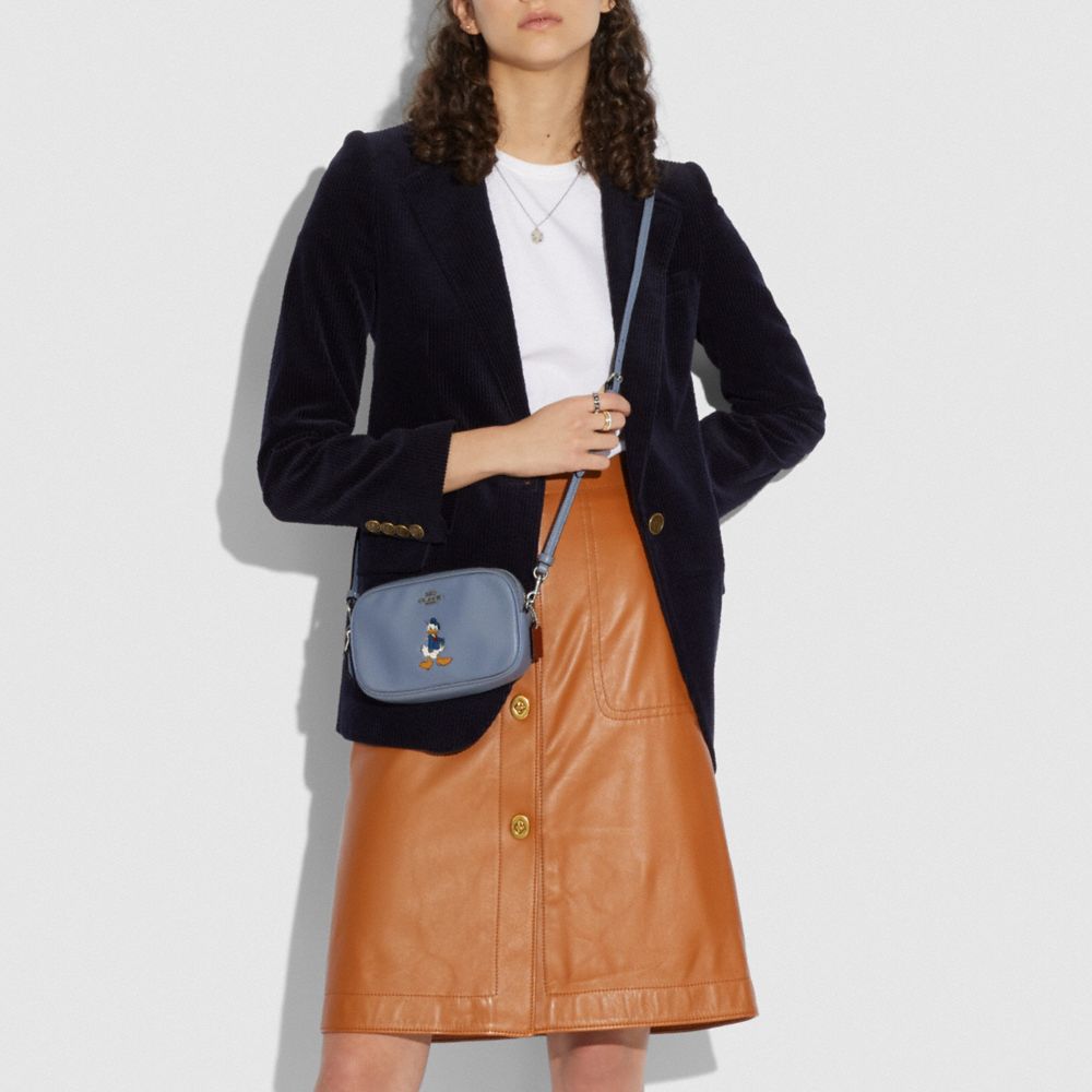 Disney X Coach Sadie Crossbody Clutch With Donald Duck Motif