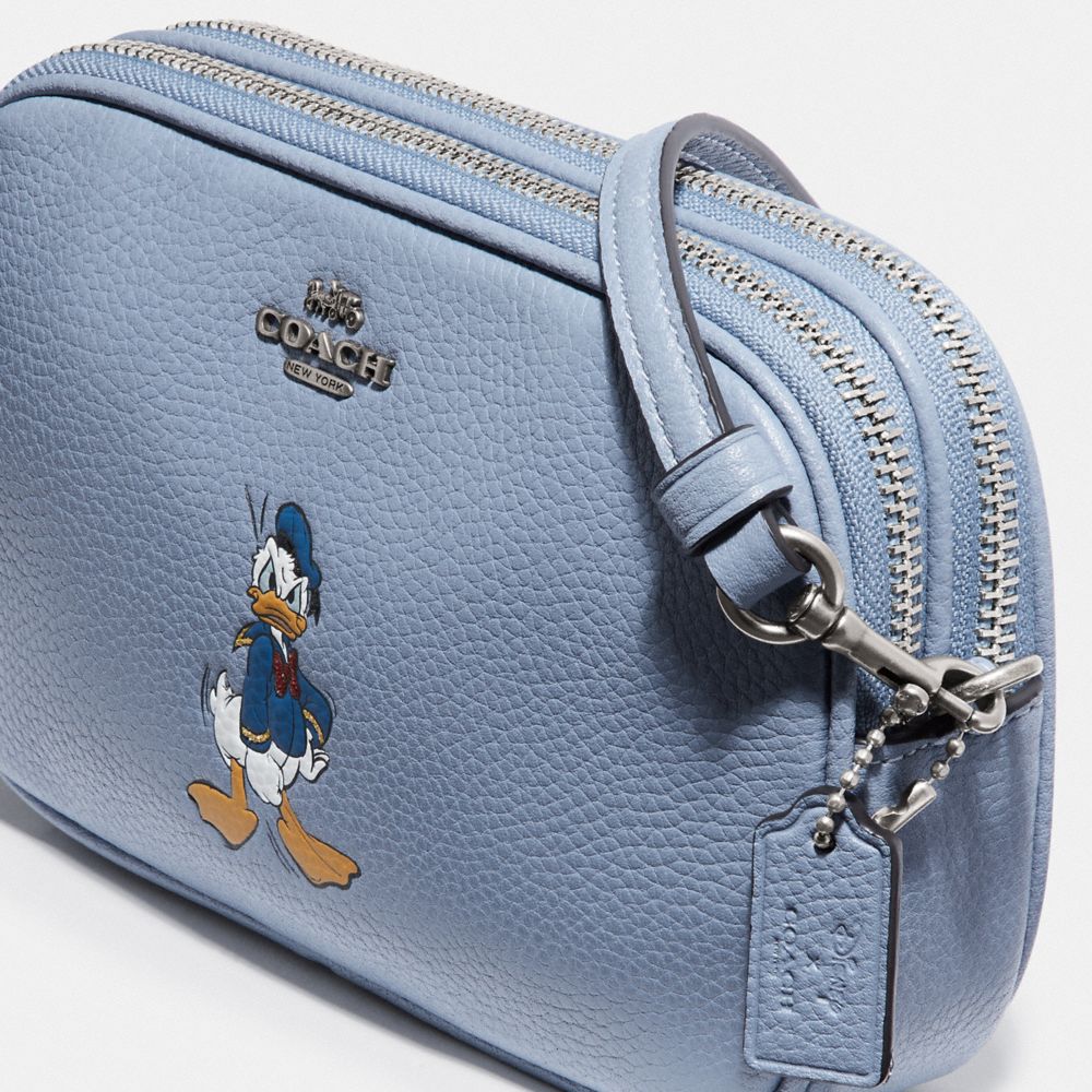 COACH Disney X Coach Sadie Crossbody Clutch With Donald Duck Motif