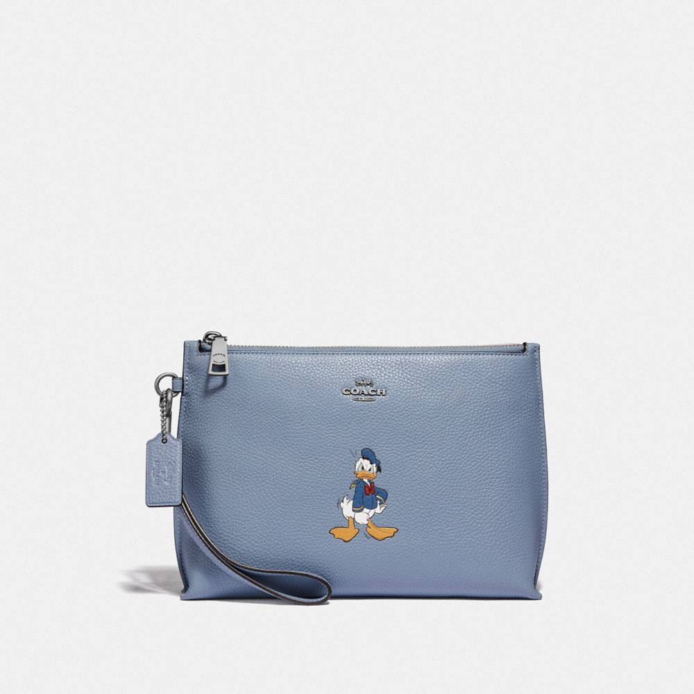 Disney X Coach Charlie Pouch With Donald Duck Motif COACH