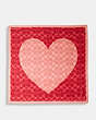 Jumbo Signature Heart Print Silk Square Scarf