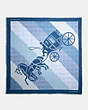 Signature Horse And Carriage Print Oversized Square Scarf