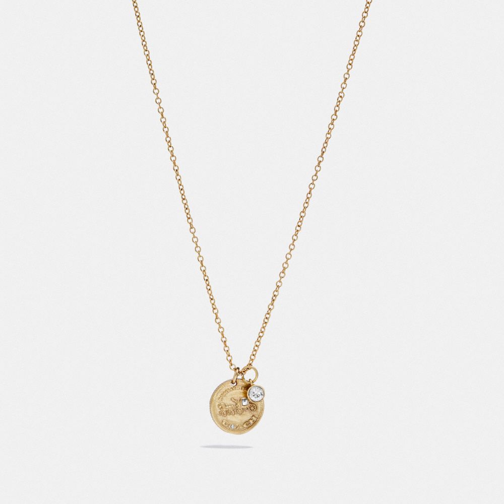 Single coin deals necklace