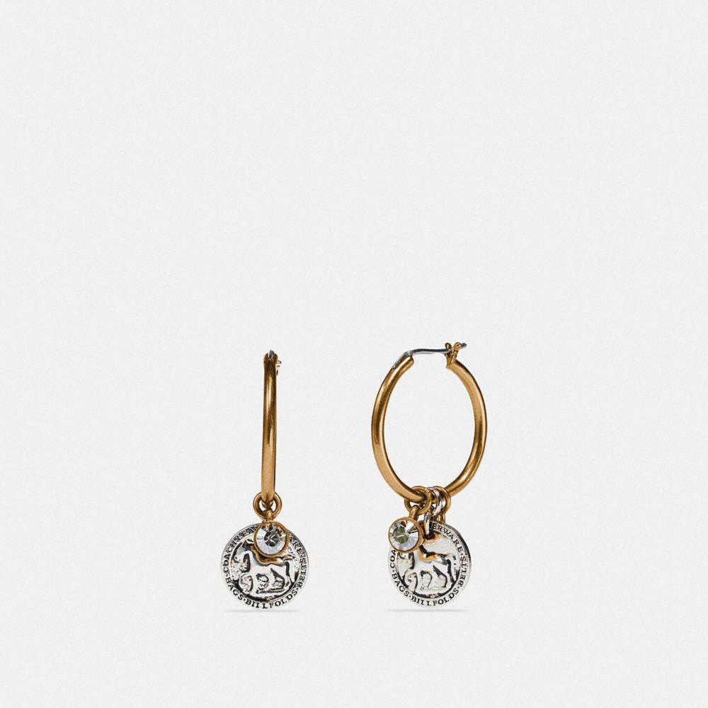 Coach horse sale and carriage earrings