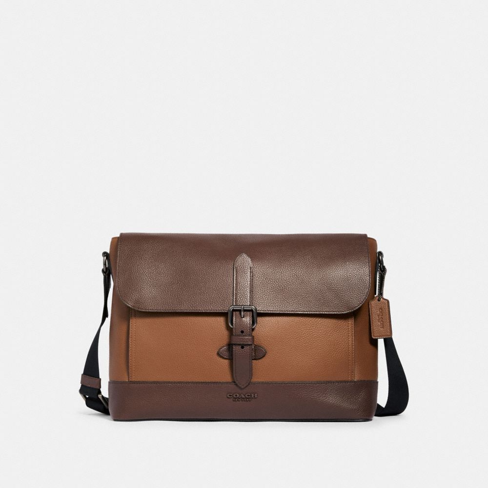 Hudson Colorblocked Small Messenger Bag