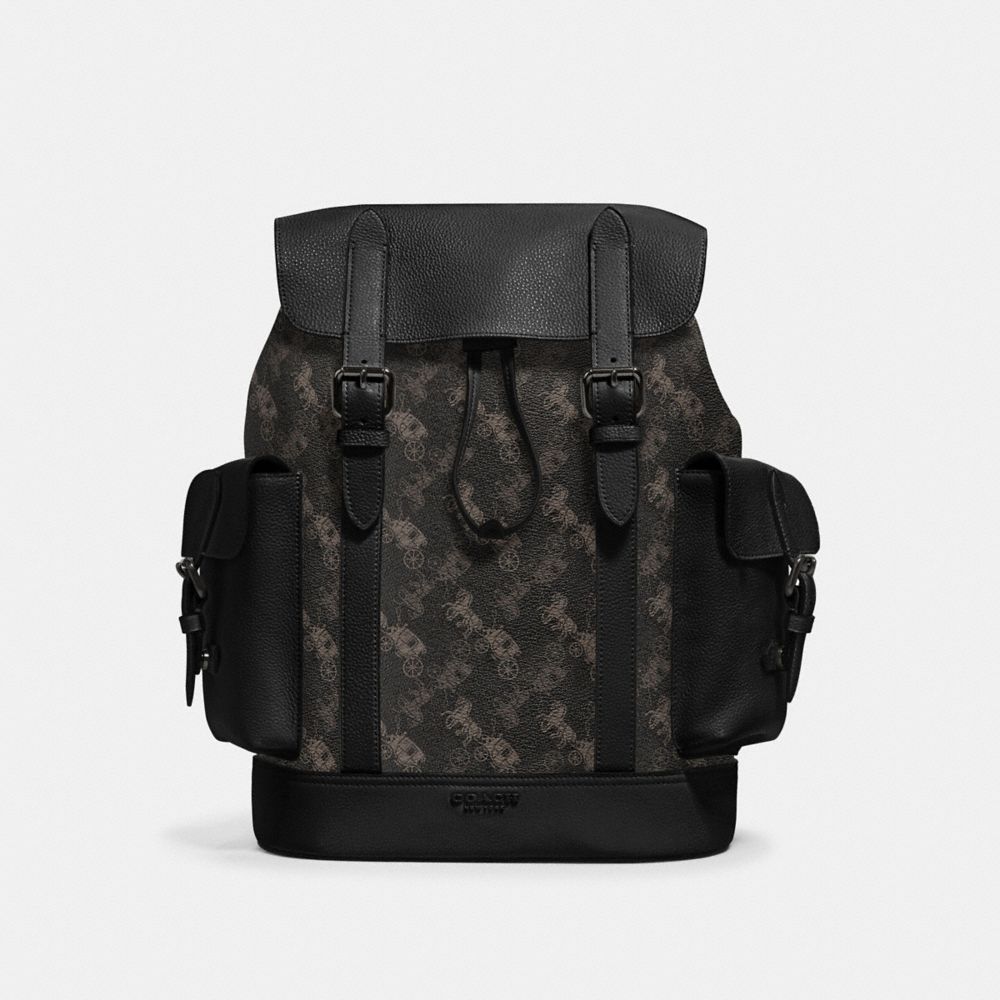 COACH® Outlet | Hudson Backpack With Horse And Carriage Print