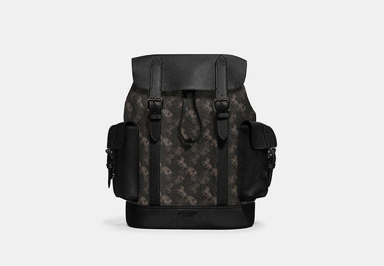 Hudson Backpack With Horse And Carriage Print