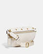 COACH®,BETHANY BELT BAG WITH APPLE PRINT,Leather,Small,Brass/Chalk Multi,Angle View